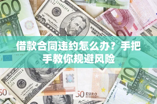 武汉借款合同违约怎么办？手把手教你规避风险