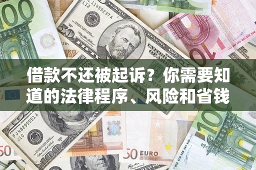 武汉借款不还被起诉？你需要知道的法律程序、风险和省钱技巧