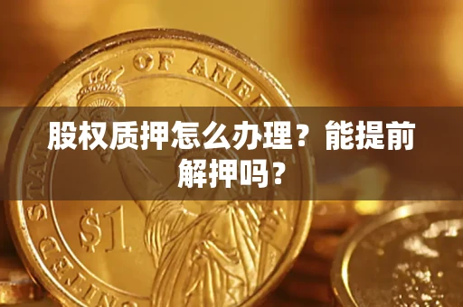 武汉股权质押怎么办理？能提前解押吗？