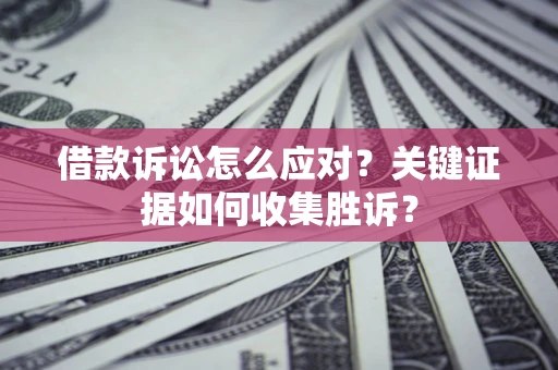 武汉借款诉讼怎么应对？关键证据如何收集胜诉？